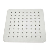 8 inch Square Chrome Twin Shower Set Bottom Water Inlet 3 Functions Handheld