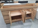 PLYWOOD 1800 LIGHT OAK VANITY FLOORSTANDING WITH POLYMARBLE TOP
