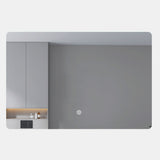 LED mirror rectangle 1200MM x 800MM Backlit with Demister Touch Switch 3 Colours