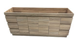 PLYWOOD 1800 LIGHT OAK VANITY FLOORSTANDING WITH POLYMARBLE TOP