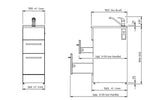 Robinhood laundry Drawer W: 350mm, D: 565mm, H: 900-920mm