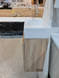 PLYWOOD 400mm PICCOLO WALLHUNG CABINET - LIGHT OAK