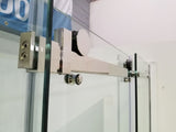 Frameless Shower 1200 x 900 Shower, Center Waste Left Side Tray and Liner - Bathroom Clearance