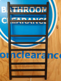 HEATED TOWEL RAIL STAINLESS STEEL - MATTE BLACK FINISH 9 BARS SQUARE