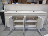 PLYWOOD 1800 WHITE GLOSS VANITY FLOORSTANDING BASE ONLY