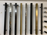 VERTICAL HEATED TOWEL RAIL - BRUSHED NICKEL ROUND