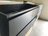 PLY NELSON 1500 DARKOAK WALL HUNG DOUBLE BASE ONLY