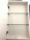 PLYWOOD MIRROR CABINET 450mm 1-Door LIGHT OAK
