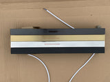 DELUXE HEATED TOWEL RAIL STAINLESS STEEL - MATTE BLACK FINISH 1 BAR SQUARE - Bathroom Clearance