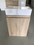 PLYWOOD 400mm PICCOLO WALLHUNG CABINET - LIGHT OAK