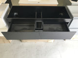 PLY NELSON 1500 DARKOAK WALL HUNG DOUBLE BASE ONLY
