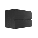 PLYWOOD 600 WALL HUNG VANITY - DARK OAK WITH CERAMIC TOP