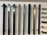 VERTICAL HEATED TOWEL RAIL - BRUSHED NICKEL ROUND