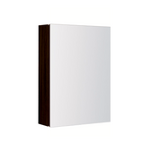 PLYWOOD MIRROR CABINET 450mm 1-Door DARK OAK