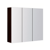 PLYWOOD MIRROR CABINET 900mm 3-Door DARK OAK