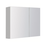 PLYWOOD MIRROR CABINET 600mm 2-Door WHITE