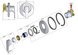 FUTURA SHOWER MIXER WITH FASTFLOW II - ALL PRESSURES - Bathroom Clearance