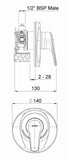FUTURA SHOWER MIXER WITH FASTFLOW II - ALL PRESSURES - Bathroom Clearance