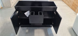 PLYWOOD 1200 FLOOR STANDING DARK OAK VANITY 2 DRAWERS 2 DOORS WITH DOUBLE CERAMIC TOP