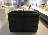 PLYWOOD 1200 FLOOR STANDING DARK OAK SINGLE BASIN VANITY (VANITY BASE ONLY)