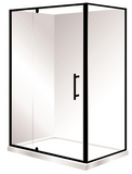 CUBO 1200 x 900 BLACK SHOWER, CENTRE WASTE