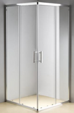 ARNEY 1000 x 1000 CHROME FRAME SHOWER, SLIDING DOORS, CORNER WASTE
