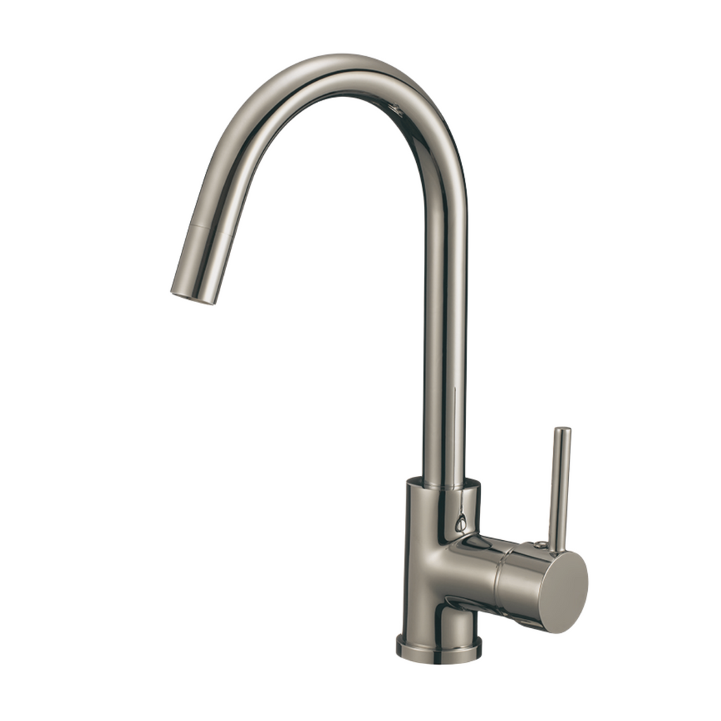 CECINA GOOSENECK KITCHEN MIXER - BRUSHED NICKEL