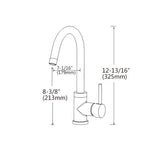 CECINA GOOSENECK KITCHEN MIXER - MATTE BLACK