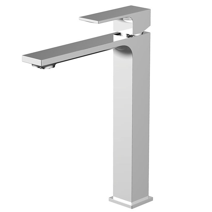 SQUARE TALL BASIN MIXER - CHROME