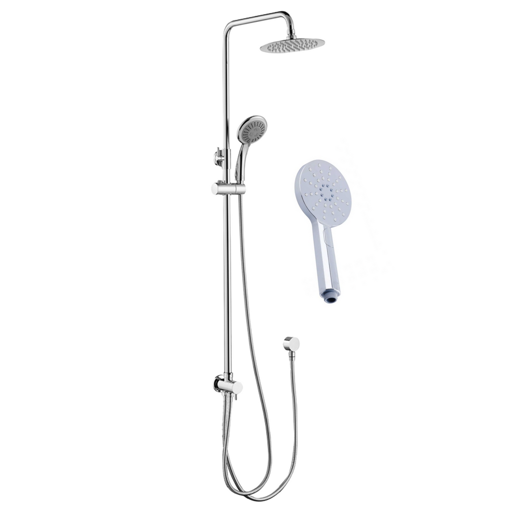 RAIN SHOWER UNIVERSAL INLET - ROUND CHROME