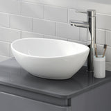 CERAMIC ART BASIN GLOSSY WHITE 415MM