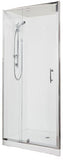 Alcove 900 x 900 Chrome Shower, Center Waste - Bathroom Clearance