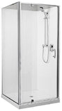 CUBO 900 x 900 BLACK SHOWER DOOR AND RETURN ONLY