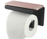 FLAT PLATE TOILET ROLL HOLDER - MATTE BLACK - Bathroom Clearance