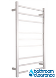 HEATED TOWEL RAIL - CHROME 9 BARS SQUARE