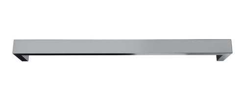 DELUXE HEATED TOWEL RAIL STAINLESS STEEL - CHROME FINISH 1 BAR SQUARE - Bathroom Clearance