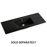 PLYWOOD 1200 DARK OAK FLOOR STANDING VANITY (VANITY BASE ONLY) FOR SINGLE BASIN