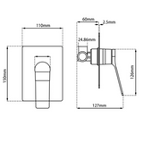 MIA SHOWER/BATH MIXER