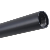 ROUND WALL SHOWER ARM - BLACK 400MM