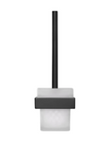 MIRO SQUARE TOILET BRUSH AND HOLDER - MATTE BLACK - Bathroom Clearance