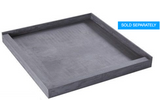 SQUARE 900 x 900 FRAMELESS BLACK SHOWER 10mm GLASS ONLY