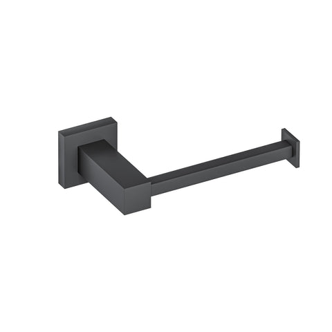 SQUARE TOILET ROLL HOLDER - MATTE BLACK
