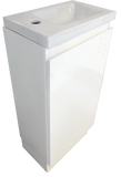 PLYWOOD 400mm YOLO FREESTANDING CABINET - WHITE GLOSS