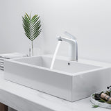 CARA BASIN MIXER - WHITE & CHROME