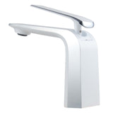 CARA BASIN MIXER - WHITE & CHROME