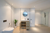 PLYWOOD 900 LIGHT OAK FLOORSTANDING VANITY WITH CERAMIC TOP - Bathroom Clearance