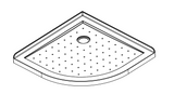 CURVE CORNER WASTE TRAY 900 x 900