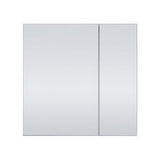 PLYWOOD MIRROR CABINET 600mm 2-Door WHITE