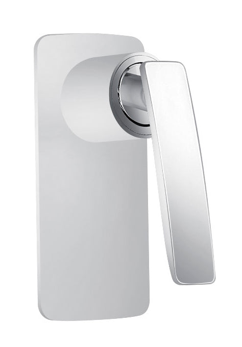 CARA SHOWER MIXER - WHITE & CHROME - Bathroom Clearance