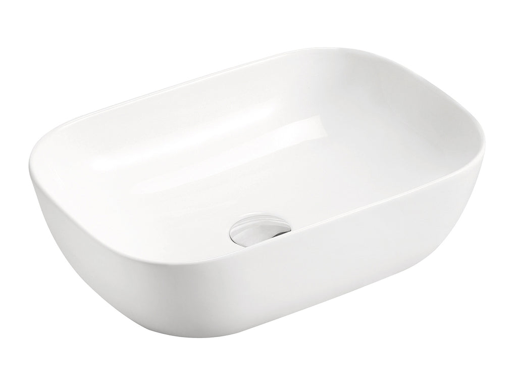 'VIENNA' GLOSSY WHITE BASIN